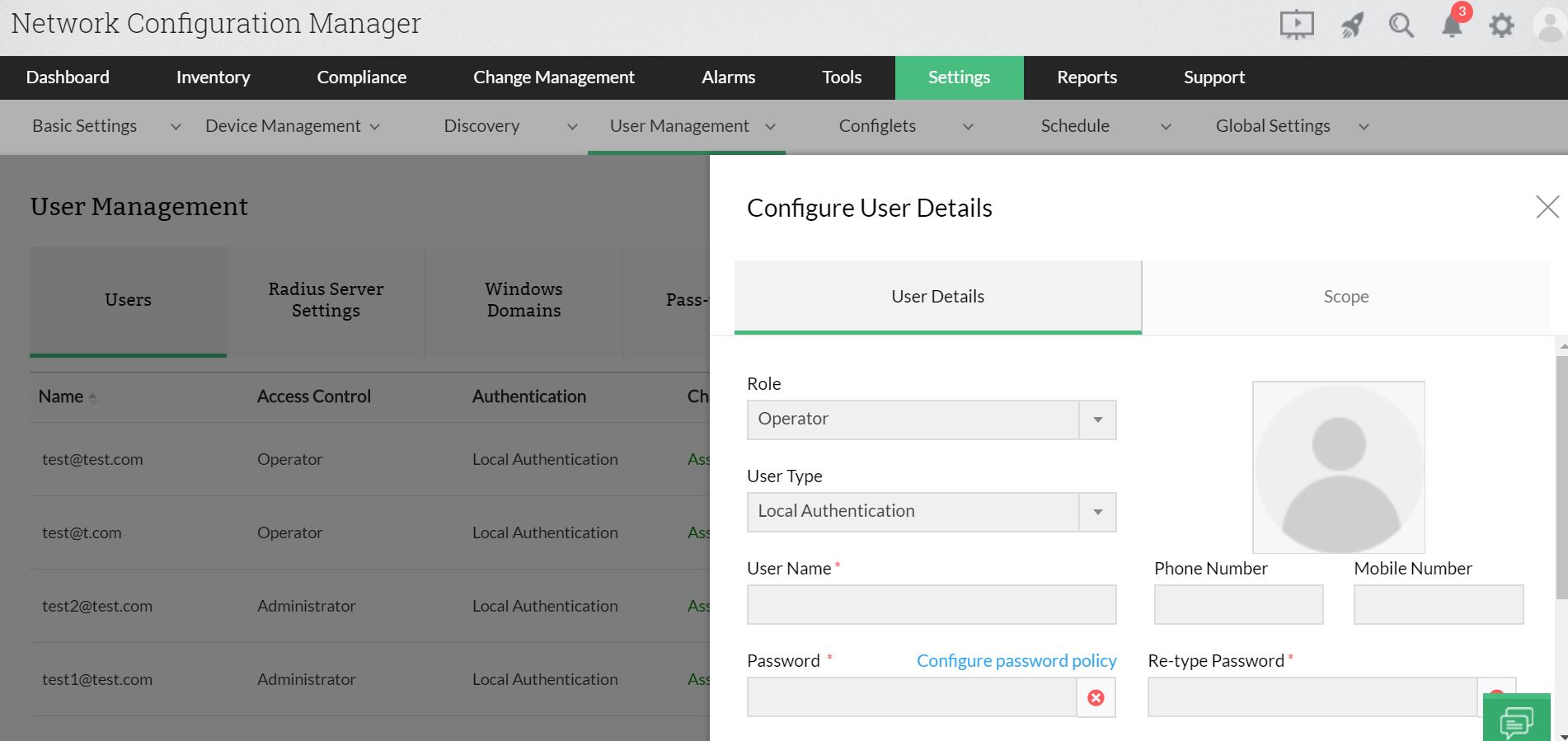 RBAC User Management