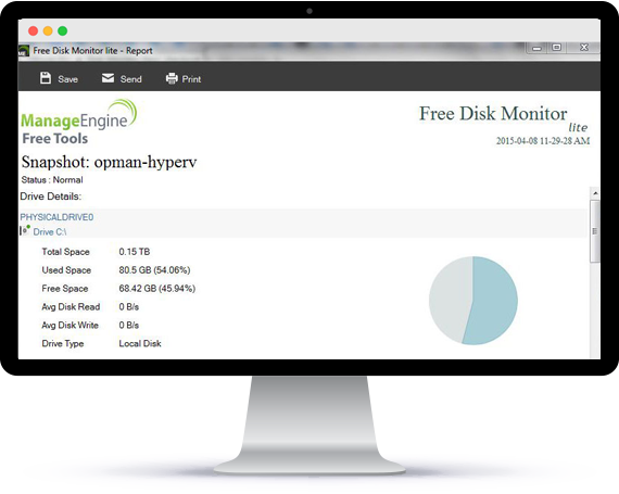 Disk Space Utilization - ManageEngine Free Tools