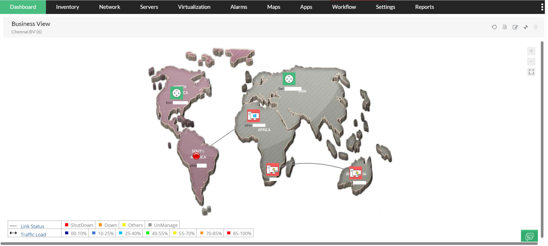 Network Monitoring Business Views - ManageEngine OpManager